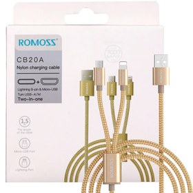 تصویر کابل شارژ روموس ROMOSS CB20A 2IN1 