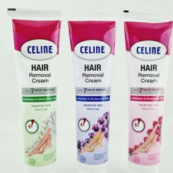 تصویر کرم موبر بدن سلین Celine با رایحه گل 