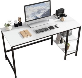 تصویر میز کامپیوتر:تحریر چوب فلز مدل هژیر Office desk writing desk, wood & metal Hajir model