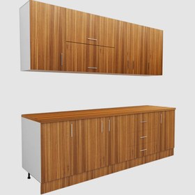 تصویر کابینت آشپزخانه مدرن ایرانی مدل FH CG12 مجموعه 8عددی 