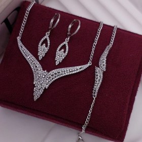 تصویر سرویس جواهری زنانه نگین اتریشی مدل ۱ تا ۱۰ 