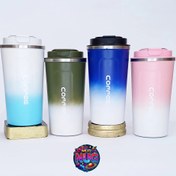 تصویر تراول ماگ دماسنج دار کافی ۵۰۰ میلی استیل ۳۰۴ Travel mug