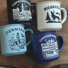 تصویر ماگ سرامیکی طرح کشور country mug