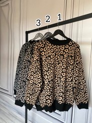 تصویر بلوز بافت پلنگی ترند 