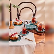 تصویر سرویس سرو کیک و چای 6 نفره 18 پارچه کاراجا مدل Teo 