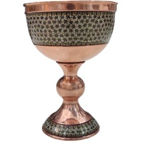 تصویر سنگاب مس و خاتم‌ 24 سانت 