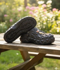 تصویر کراکس زنانه الماس DIAMOND مشکی کفی EVA 