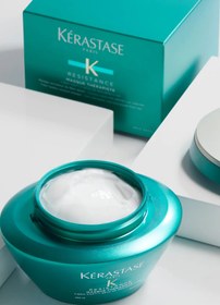 تصویر ماسک مو داخل حمام مخصوص موهای آسیب دیده کراستاس مدل رزیستنس ( resistance masque Kerastase Resistance Masque Thérapiste Intensive Repair for Very Damaged and Over-Processed Hair