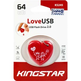 تصویر فلش مموری کینگ استار مدل KS245 ظرفیت 64 گیگابایت ا Kingstar KS245 Flash Memory - 64GB Kingstar KS245 Flash Memory - 64GB