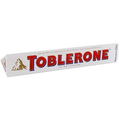 تصویر شکلات سفید سوئیسی تابلرون Toblerone Chocolate White با عسل و نوقا بادام 100 گرم تاریخ 2024/09/17 