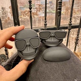 تصویر گارد و کاور ایرپاد طرح اسکلت قرمز فانتزی 014 014 fancy red skeleton Airpod guard and cover