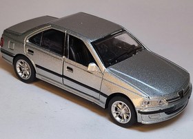 تصویر ماکت فلزی پژو پارس رنگ دلفینی 