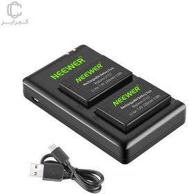 تصویر باتری و شارژر دوبل نیوور Neewer LP-E17 Battery 2-Pack with Dual USB Charger 