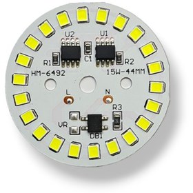 تصویر ماژول 220 ولت 15 وات مهتابی قطر 44 میلیمتر 