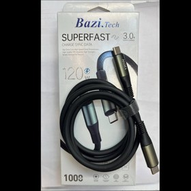 تصویر کابل 120w دوسرتایپسی Bazi.tech 