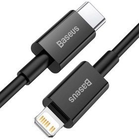 تصویر کابل تبدیل USB-C به لایتنینگ باسئوس مدل SUPERIOR SERIES CATLYS-A01 طول 1 متر 