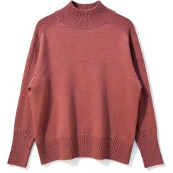 تصویر پلیور بافت زنانه یقه ایستاده برند CROSS PLUS 