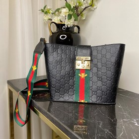 تصویر کیف رودوشی زنانه گوچی Gucci مشکی 2 تکه کد 1541 