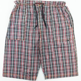 تصویر شلوارک راحتی مردانه طرح چهار خانه کد 10263 