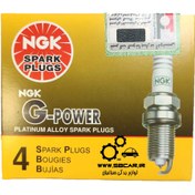 تصویر شمع پایه بلند سوزنی پلاتینیوم NGK ژاپن اصلیGPOWER دارای لیبل وارد کننده 