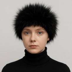 تصویر هدبند زنانه خزدار گرم‌کننده گوش 