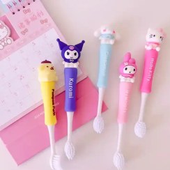 تصویر مسواک کرومی سیلیکونی جعبه دار 