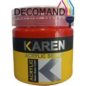 تصویر قرمز کلورانت مادر رنگ اکریلیک کارن (ربعی) 