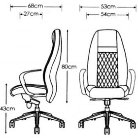 تصویر صندلی اداری مدیریتی لکسی گلدسیت – مدل M2050 ا Goldsit Office Chair Goldsit Office Chair