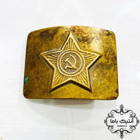 تصویر سگک برنجی - قاجاری - ساخت شوروی - قدیمی 