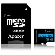 تصویر کارت حافظه اپیسر 64GB مدل Apacer microSDXC/SDHC UHS-I U3 V30 