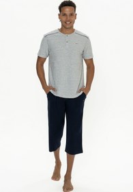 تصویر پیژامه و لباس خواب مردانه خاکستری یو اس پولو | USP18887 اورجینال 