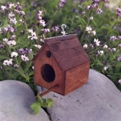 تصویر آشیانه پرنده چوبی دستساز کد 3 