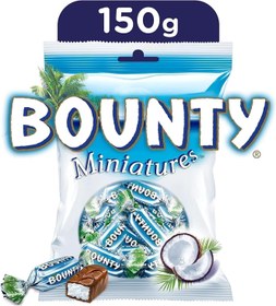 تصویر مینی میله شکلات شیری Bounty Miniatures 150 گرم - ارسال 20 روز کاری Bounty Miniatures Milk Chocolate Mini Bars 150g