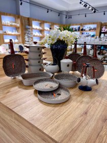 تصویر پک کامل قابلمه ۲۴ پارچه - کرم ۲۴ پارچه 