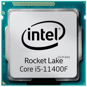 تصویر پردازنده کامپیوتر اینتل مدل Core i5-11400F Rocket Lake Tray Intel Core i5-11400F Rocket Lake Tray Computer Processor