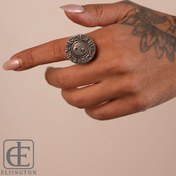 تصویر انگشتر ورشو مدل یین یانگ کد 00235 