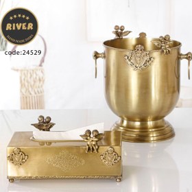 تصویر سطل و جا دستمال 2 فرشته