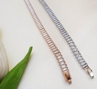 تصویر دستبند تنیسی زنانه استیل 