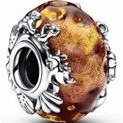 تصویر چارم مهره‌ای شیر شاه دیزنی کریستال مورانو پاندورا Pandora Disney The Lion King Murano Glass Charm