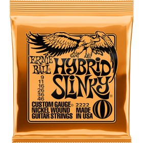 تصویر سیم گیتار الکتریک ERNIEBALL HYBRID SLINKY NICKEL WOUND 9-46 