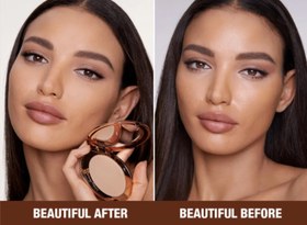 تصویر پنکک شارلوت تیلبری رنگ مدیومAIRBRUSH FLAWLIESS FINISH Charlotte Tilbury 