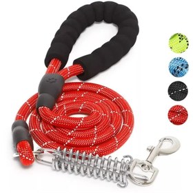 تصویر بند قلاده فنری سگ EVA وارداتی Nylon Spring Pet Dog Leash Lead Reflective