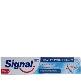 تصویر خمیر دندان سیگنال Signal ضد پوسیدگی مدل Cavity Protection حجم 75 میلی لیتر 