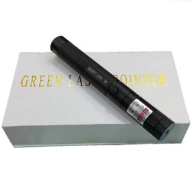 تصویر لیزر پوینتر گرین مدل YL303 - مشکی Green Laser Pointer Police Capex Laser Pointer 303