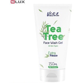 تصویر ژل شستشوی صورت ویتابلا حجم 150 میلی لیتر Vitabella TEA TREE Face Wash Gel 150ml