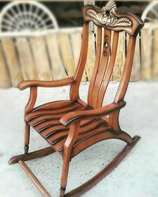 تصویر صندلی چوبی راک مدل نگار 