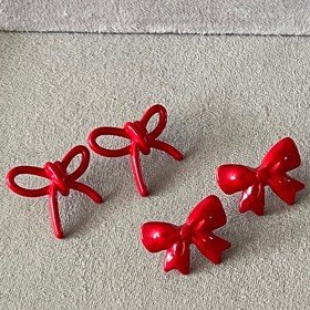 تصویر پک گوشواره قرمز 