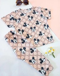 تصویر ست تیشرت شلوار میکی - سایز 