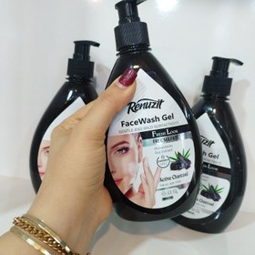 تصویر ژل شستشوی صورت حاوی کربن فعال 500میل رینوزیت Renuzit Face Wash Gel Active Charcoal 500ml