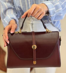 تصویر کیف زنانه دستی چرم ترکیبی وارداتی کد 22 